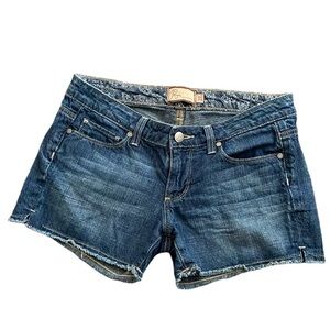 Paige Silver Lake Short‎ Low-Rise Raw Hem shorts